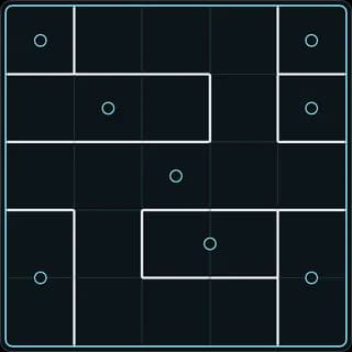 A Galaxies board in the 10+ Number Puzzles app