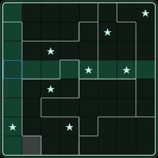 A Star Battle board in the 10+ Number Puzzles app