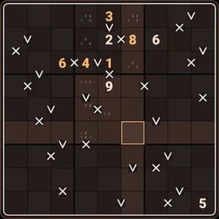A XV Sudoku board in the 10+ Number Puzzles app